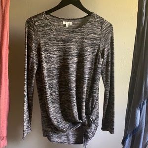 Long sleeve black and grey top
